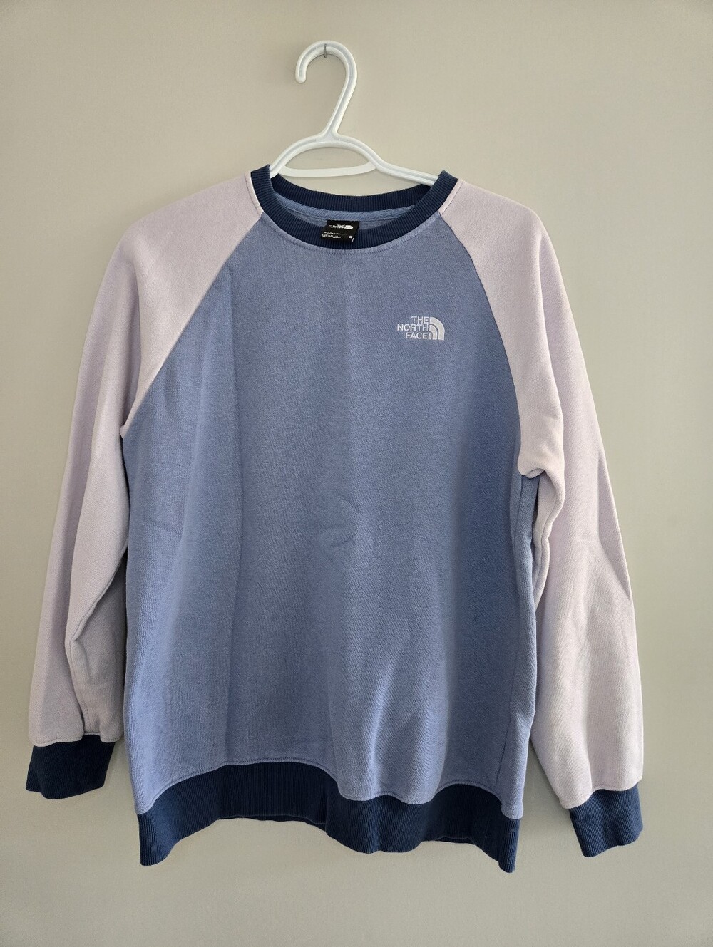 The North Face Women's Blue and Lilac Crewneck Sweater